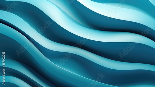 Three dimensional render of wavy pattern. waves abstract background texture