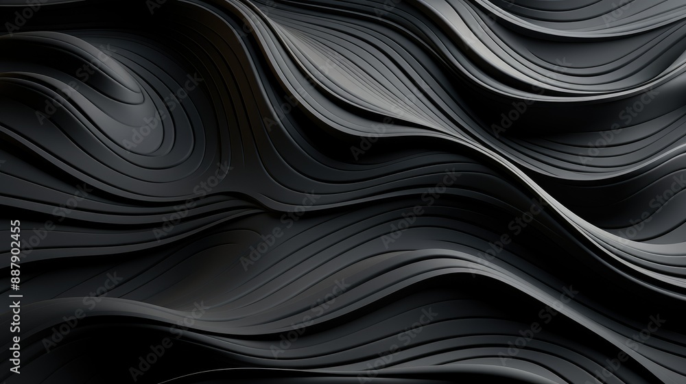 Three dimensional render of wavy pattern. waves abstract background texture Three dimensional render of wavy pattern. waves abstract background texture