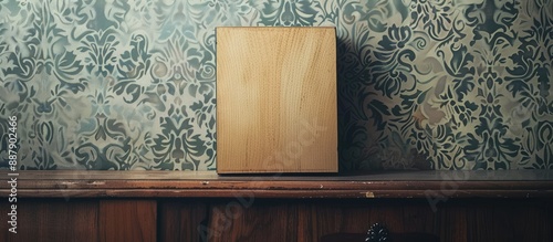 Wooden board with a box on ...