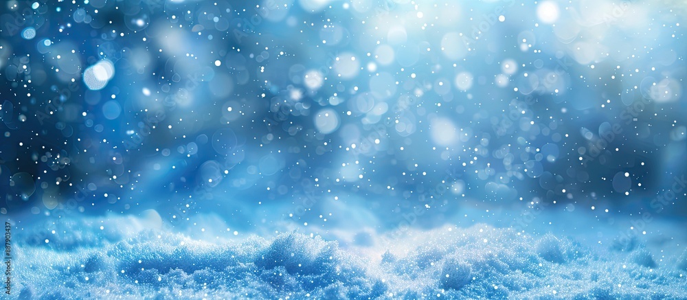 Symbolic winter background with snow ideal for text or lettering with a focused copy space image Symbolic winter background with snow ideal for text or lettering with a focused copy space image