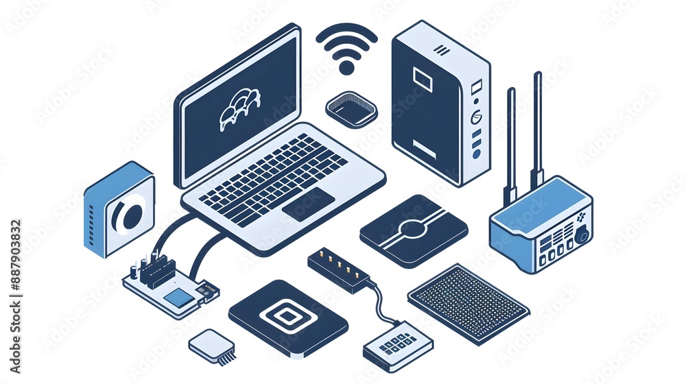 Motherboard, CPU, internet cables icons computer components, laptop, SSD line icons, Wi-Fi router, computer monitor, graphic card, keyboard, SSD device, internet cables, and laptop components Motherboard, CPU, internet cables icons computer components, laptop, SSD line icons, Wi-Fi router, computer monitor, graphic card, keyboard, SSD device, internet cables, and laptop components