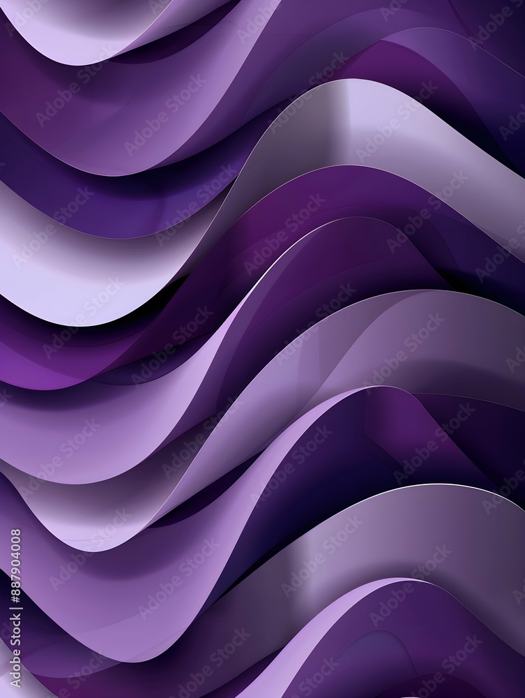 Obraz premium Modern Purple Geometric Abstract Background with Layered Shapes