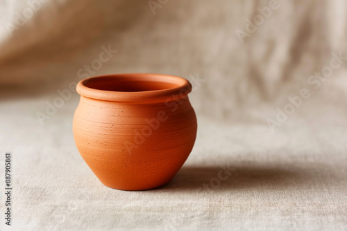 This rustic terracotta mort...