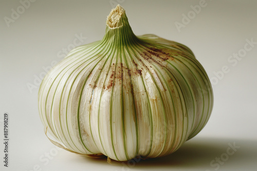 A vibrant heirloom garlic b...