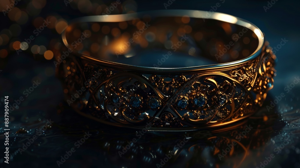 high-resolution, ultra-realistic, 4K, cinematic image of a braclet high-resolution, ultra-realistic, 4K, cinematic image of a braclet