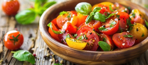 Fresh tomato salad a vibran...