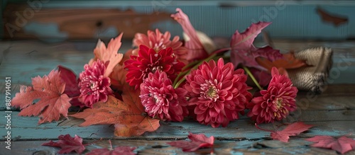 Autumn themed still life ar...