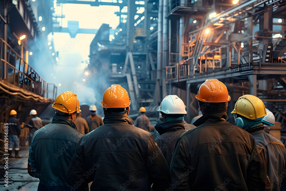 Strike of workers in heavy industry. Strike of workers in heavy industry.