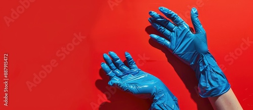 Blue latex gloves create is...