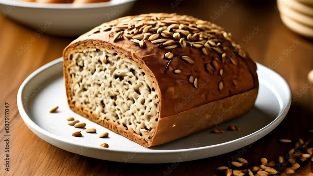 Deliciously wholesome loaf perfect for a hearty meal Deliciously wholesome loaf perfect for a hearty meal