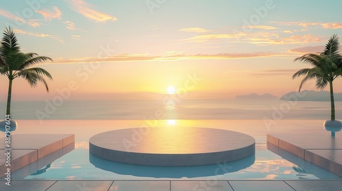 Mockup illustration for vacation concept