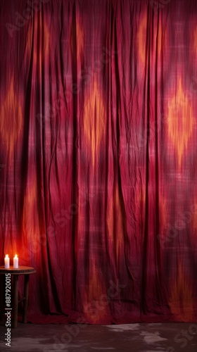 Ikat Material Structure Background - Generative AI