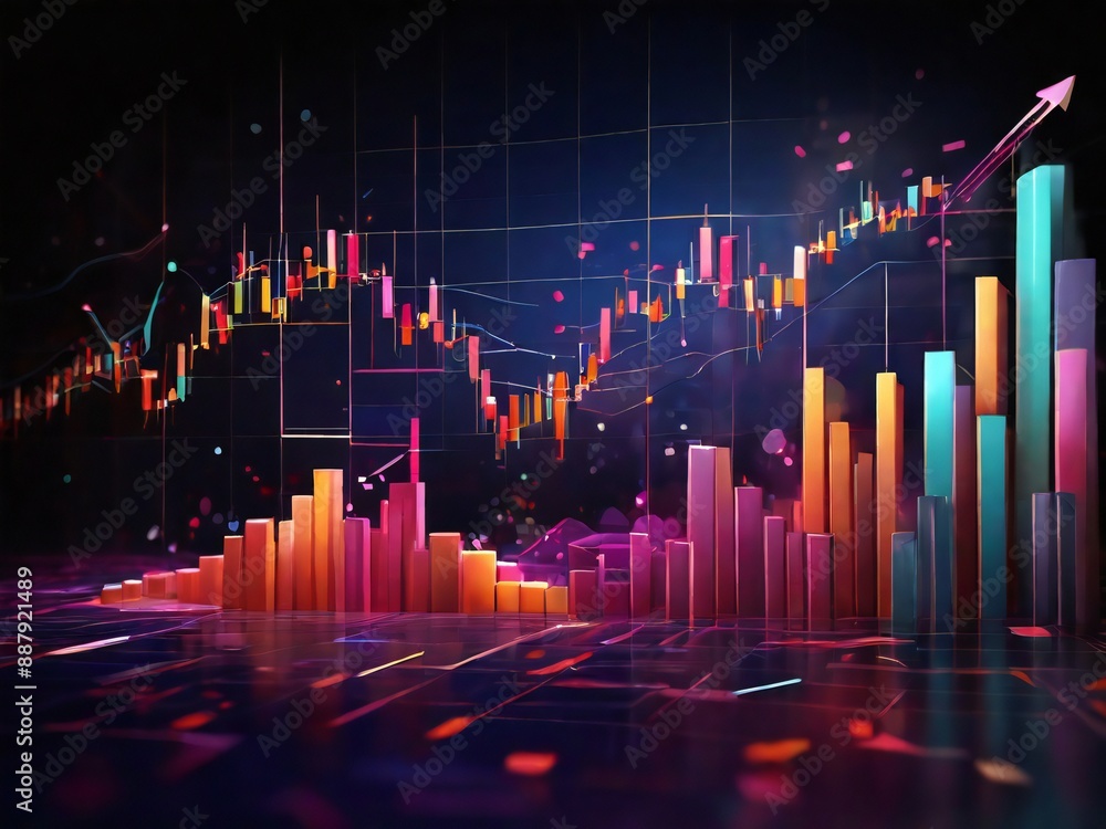 Stock market graph chart, use for background any business policies. Stock market graph chart, use for background any business policies.
