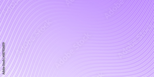 Abstract background with lines and waves. Medium banner size. Element for design. Vector background for brochure, booklet, flyer, poster. Purple gradient. Summer