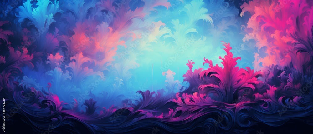 Damask Material Structure Background - Generative AI Damask Material Structure Background - Generative AI