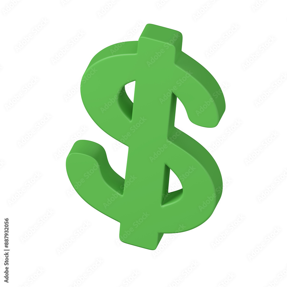 Cartoon 3D icons of money Cartoon 3D icons of money