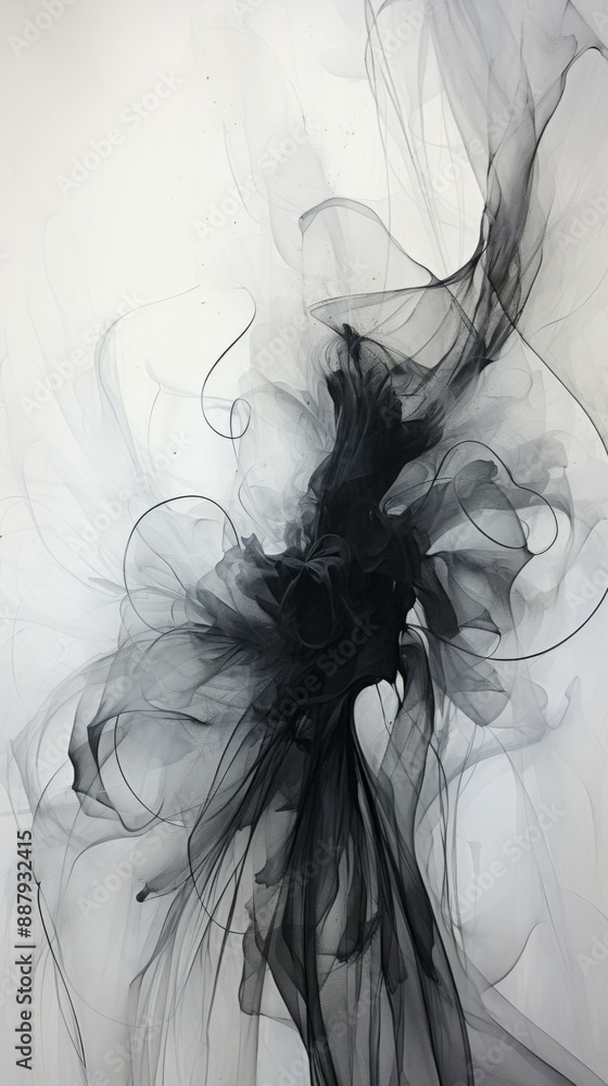 Fototapeta premium Tulle Material Structure Background - Generative AI
