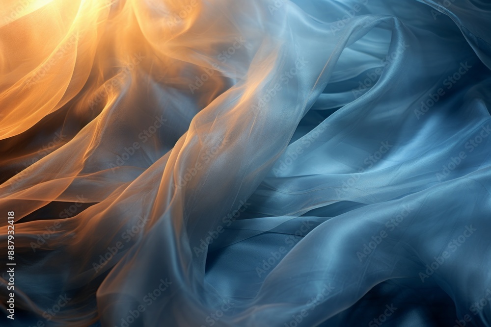 Tulle Material Structure Background - Generative AI Tulle Material Structure Background - Generative AI