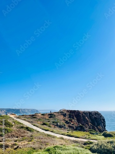 Scenic view of sea during sunset, Portugal, Algarve. 