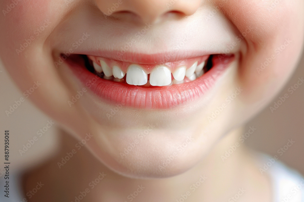 Fototapeta premium Cute little girl smiling