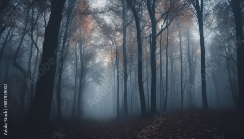 fog in the woods