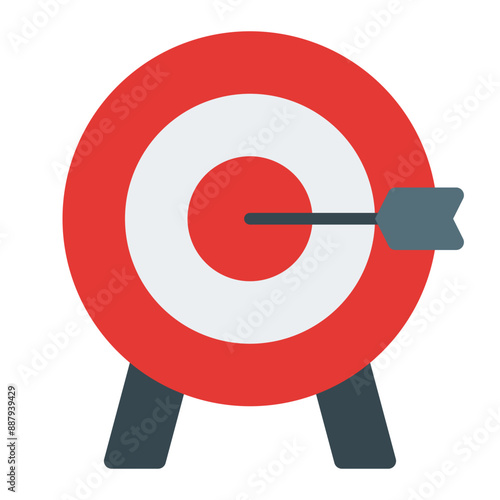 Targeting filled line icon