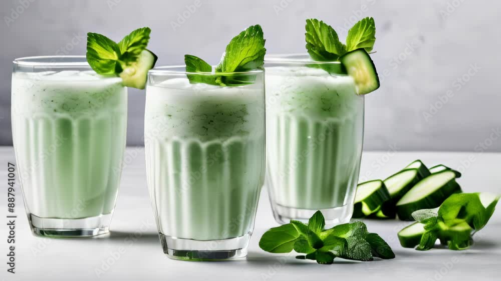 Refreshing summer cocktails with a twist of mint and cucumber Refreshing summer cocktails with a twist of mint and cucumber