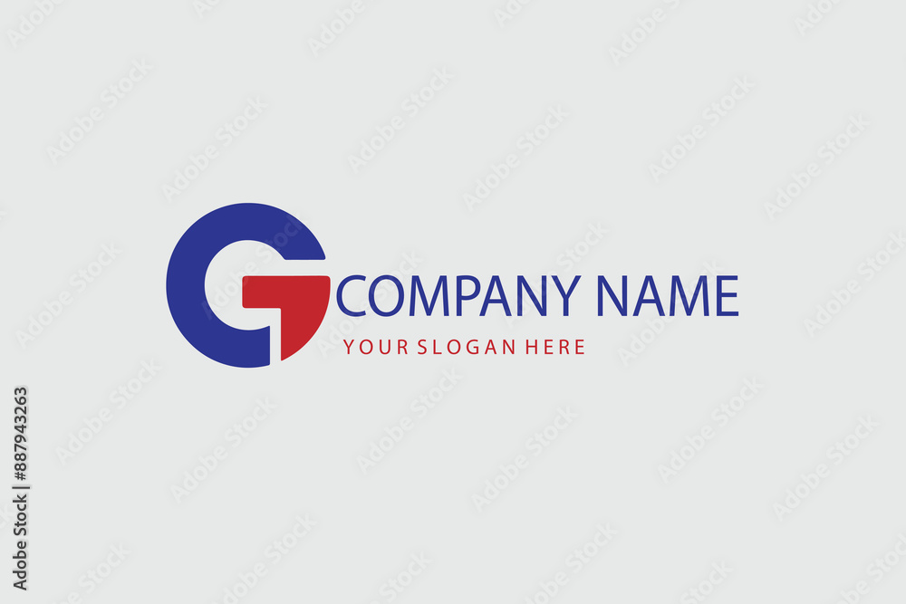 Initial Letter G Logo. White and Blue Circle Shape Origami Style isolated on Blue Background. Usable for Business and Branding Logos. Flat Vector Logo Design Template Element. Initial Letter G Logo. White and Blue Circle Shape Origami Style isolated on Blue Background. Usable for Business and Branding Logos. Flat Vector Logo Design Template Element.