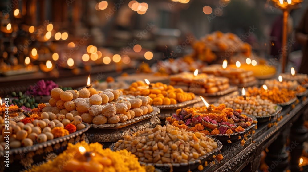 Naklejka premium Diwali Festival in India.