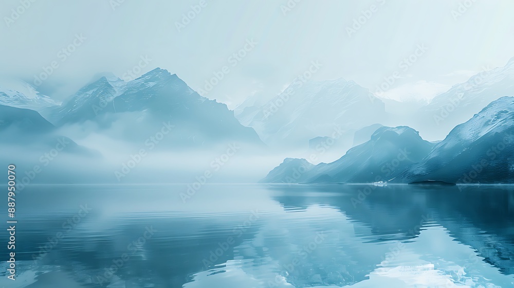 Fototapeta premium Misty Mountain Lake