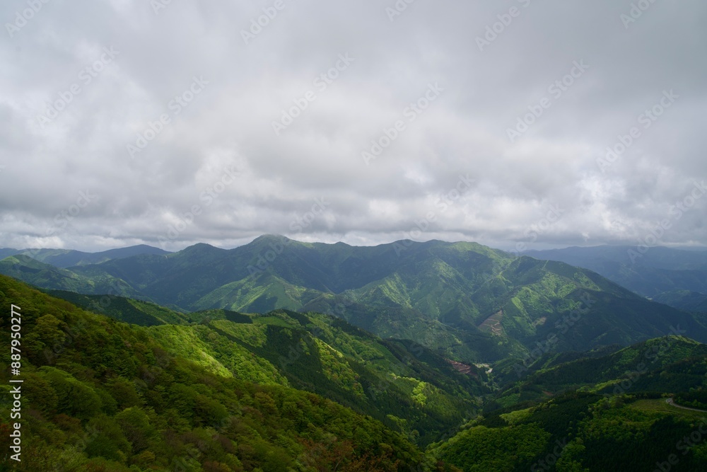 Scenery from Tengu Highlands on a cloudy day Scenery from Tengu Highlands on a cloudy day