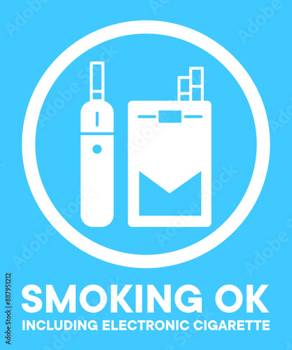 Smoking allowed vector icon illustration