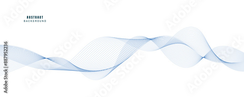 Vector illustration of wave lines. EPS10
