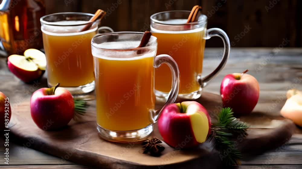 Warm apple cider perfect for cozy evenings Warm apple cider perfect for cozy evenings