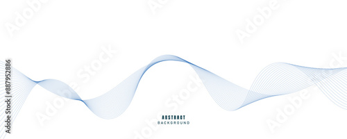 Vector illustration of wave lines. EPS10
