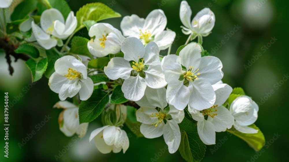 Delicate Apple Blossoms in Springtime. Delicate Apple Blossoms in Springtime.