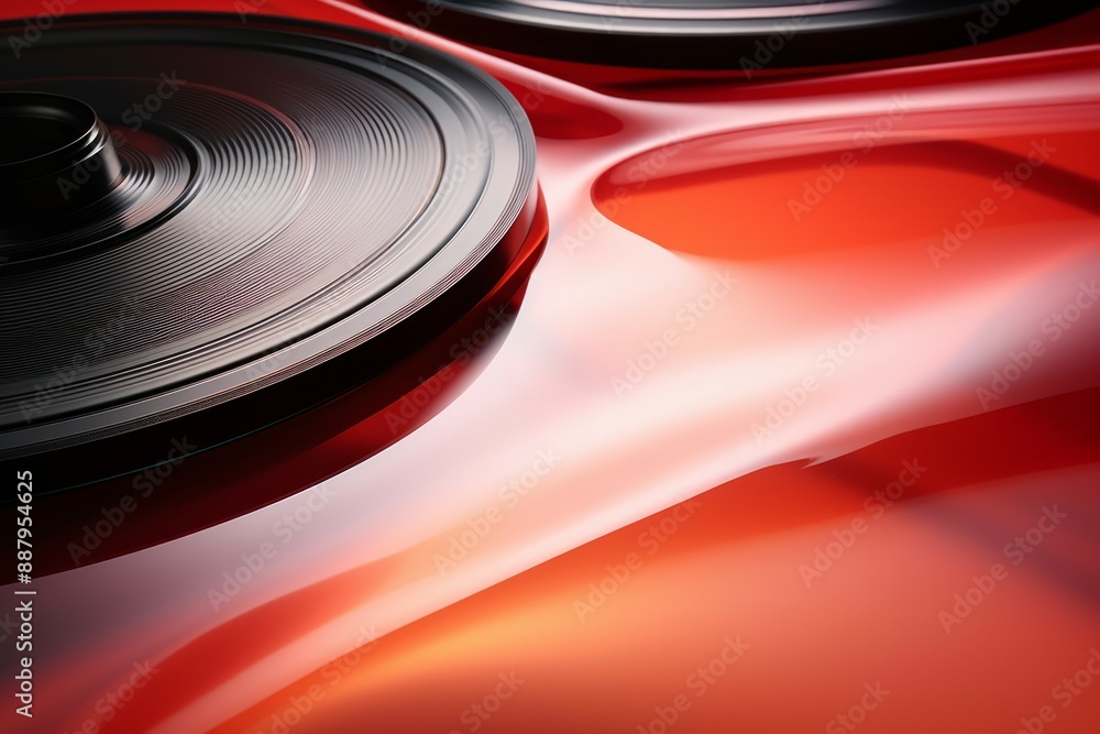 Vinyl Material Structure Background - Generative AI Vinyl Material Structure Background - Generative AI