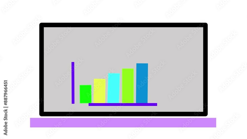 Tablet pc with graph.Abstract increasing business graph. Tablet pc with graph.Abstract increasing business graph.