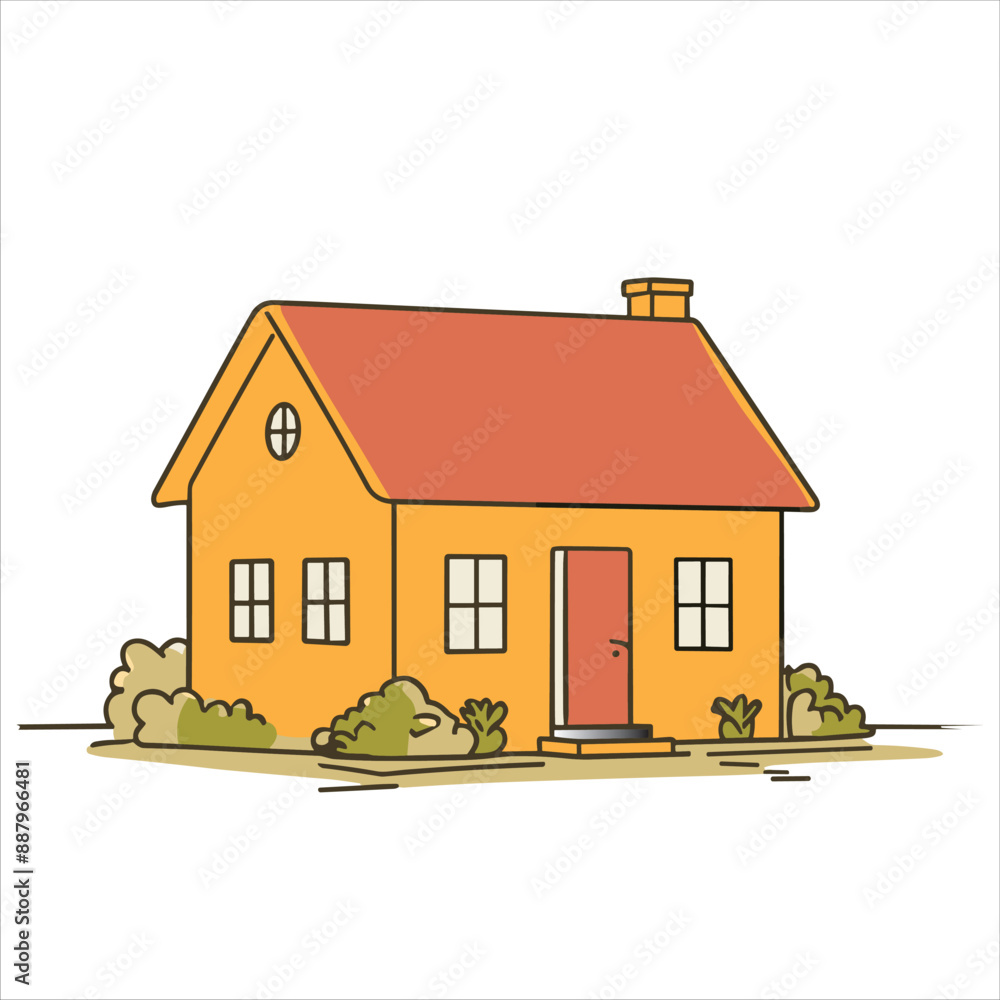 Unique house design vector Unique house design vector