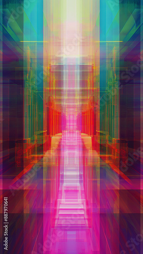 Rainbow abstract cyberspace art, spiritual, inspiration, artificial intelligence, neural networks, data, internet, binary, cloud computing, prompts, universe, yoga, etc.