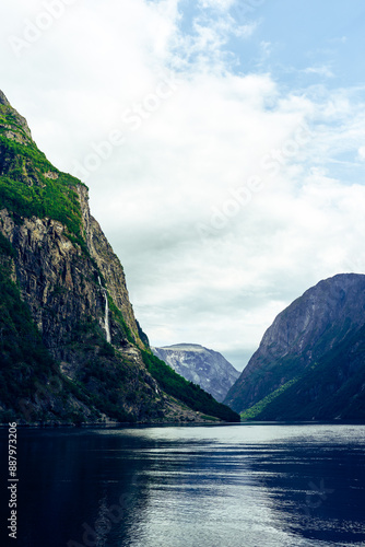 The Nærøyfjorden Fjord, a World Heritage site of Western Norway.