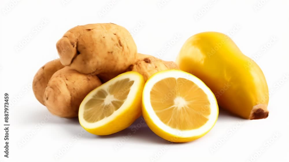 Fresh citrus and tropical fruits perfect for a healthy snack or recipe Fresh citrus and tropical fruits perfect for a healthy snack or recipe
