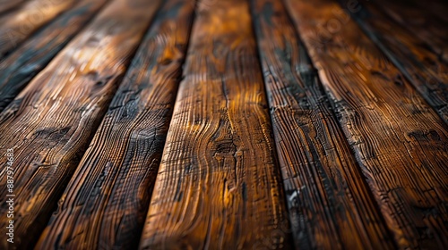 A close up of a wooden floor.