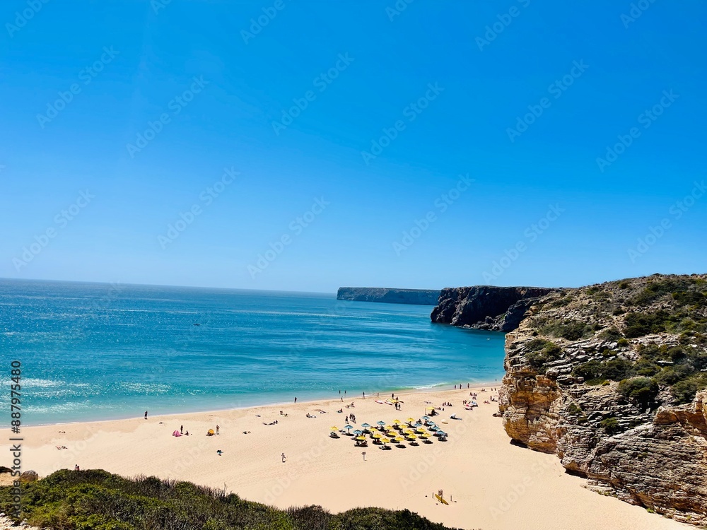 Atlantic Ocean shore, Beliche beach, Praia do Beliche,Algarve,Portugal Atlantic Ocean shore, Beliche beach, Praia do Beliche,Algarve,Portugal