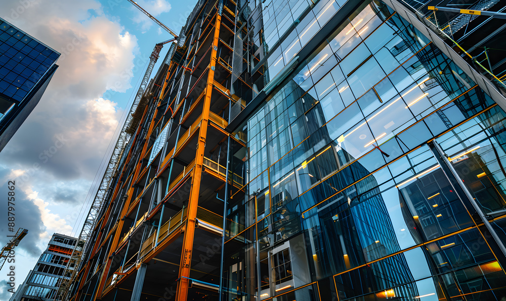 Naklejka premium engineering and construction concept.