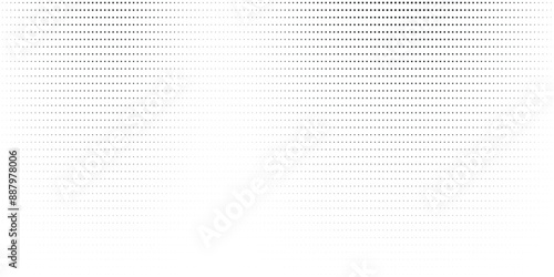 Abstract halftone background with wavy surface made of gray dots on white eps 10