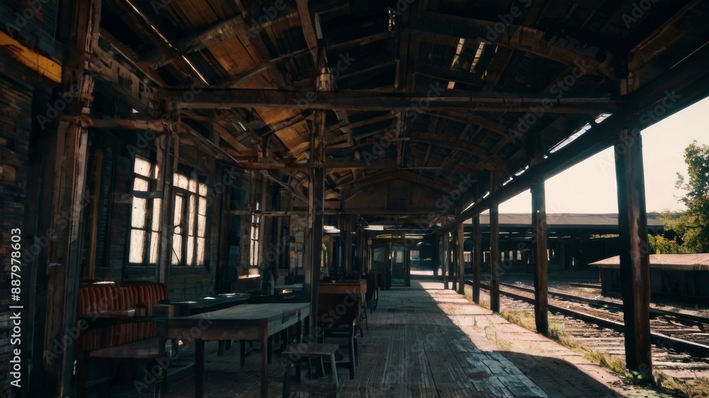 Abstract old station for gaming background Abstract old station for gaming background