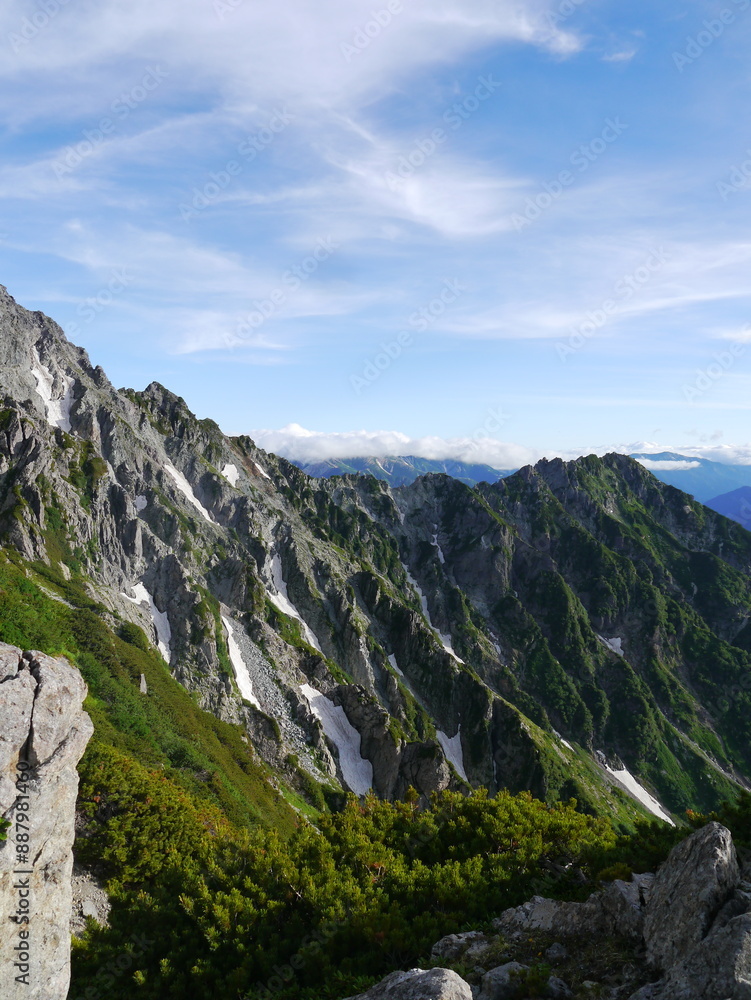 Obraz premium 北アルプスの名峰「槍ヶ岳」