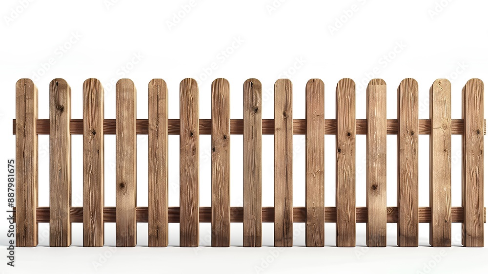 wooden fences isolate on white background wooden fences isolate on white background