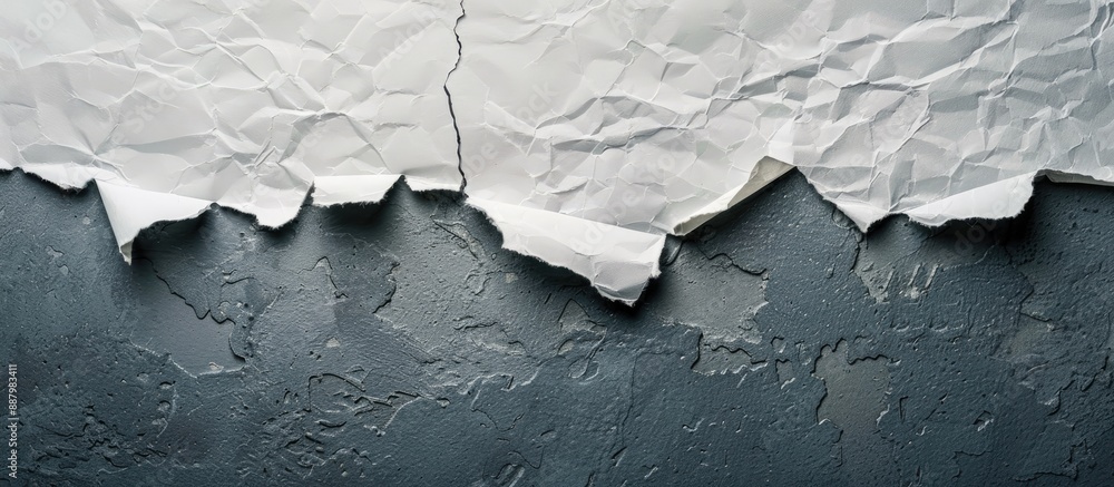 A torn paper in a studio setting with copy space image A torn paper in a studio setting with copy space image